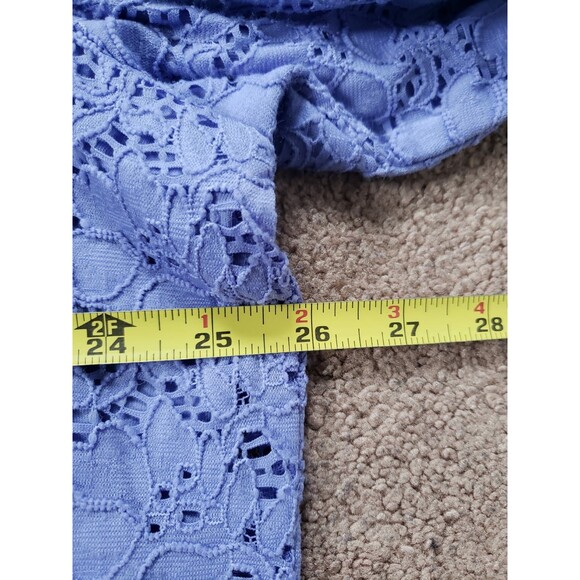 Denim & Co. Women's Lot Of 2 Lace Overlay Full Zip Jackets Purple/Blue Size 2X - Picture 13 of 15